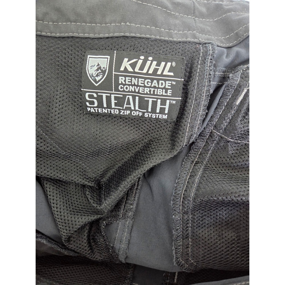 KUHL Pants Men 36 x 30 Dark Grey Hiking Outdoor Trails Athletics- SHORTS ONLY